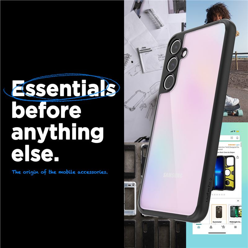 Spigen Ultra Hybrid, matte black - Samsung Galaxy A55 - Slika 3