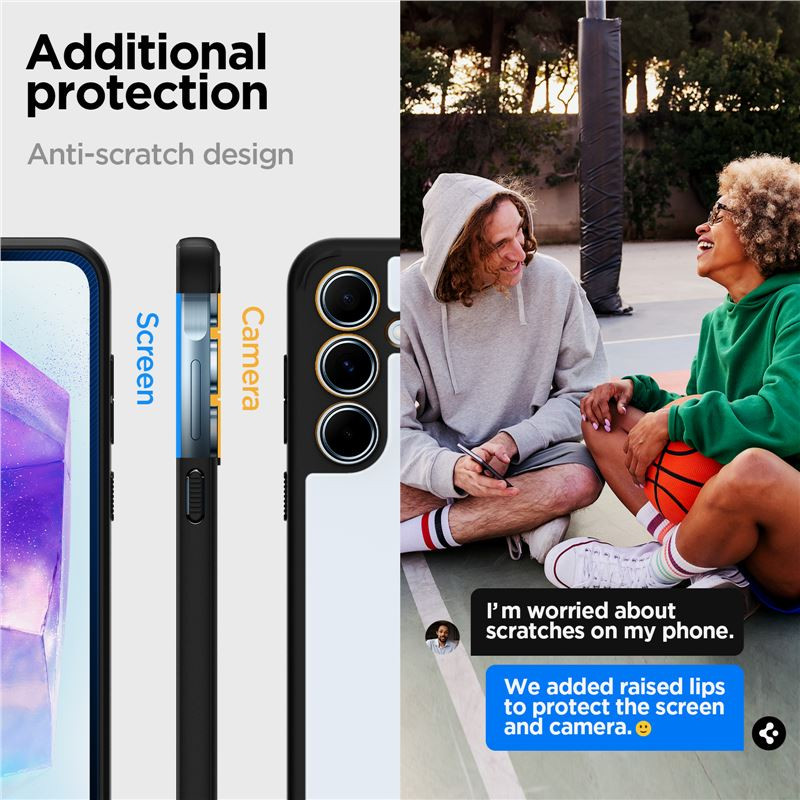 Spigen Ultra Hybrid, matte black - Samsung Galaxy A55 - Slika 7