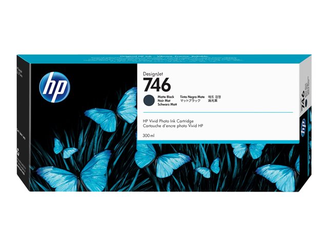 HP 746 300-ml Matte Black Ink Cartridge, P2V83A