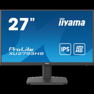 Monitor Iiyama LED XU2793HS-B6 27" 1920 x 1080 @100Hz 250 cd/m² 1000:1 1ms HDMI DP tilt, XU2793HS-B6