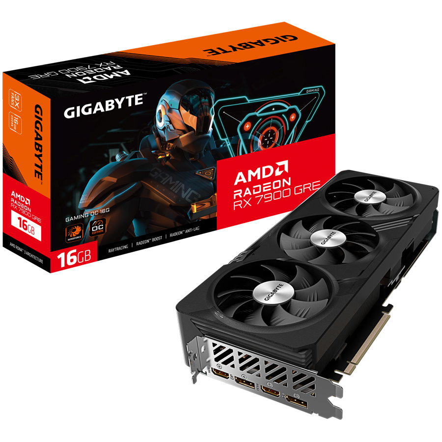 Gigabyte Video Card AMD Radeon RX 7900 GRE Gaming OC 16G, GV-R79GREGaming OC-16GD