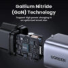 UGREEN Nexode Mini GaN II Tech zidni punjač 30W, USB-C, PD3.0/QC4.0+, sivi - Slika 4