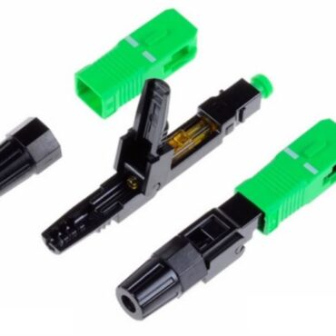 NFO Connector - fiber optic fast connector, SM 9 125, SC APC