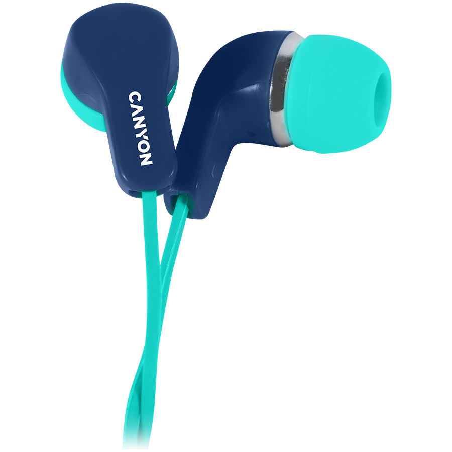 Canyon Stereo Earphones with inline microphone, CNS-CEPM02GBL