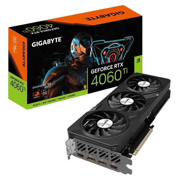 Gigabyte GF RTX4060TI Gaming OC, 16GB GDDR6