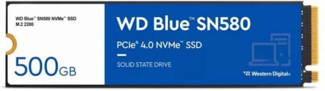 SSD Western Digital Blue™ SN580 500GB m.2 NVMe - Image 2