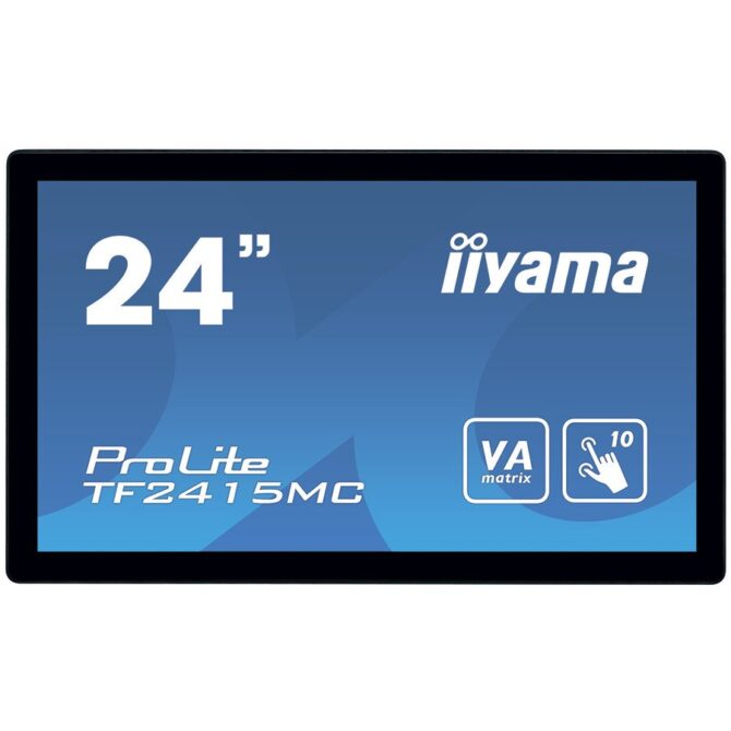 Monitor Iiyama ProLite TF2415MC-B2 Open Frame PCAP 10 point touch screen equipped with a foam seal finish for seamless integration, TF2415MC-B2