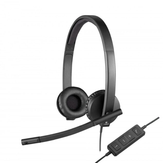 Logitech H570e stereo slušalice sa mikrofonom, USB (981-000575)