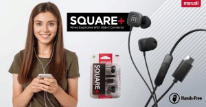 Maxell SQUARE+ USB-C slušalice, crne