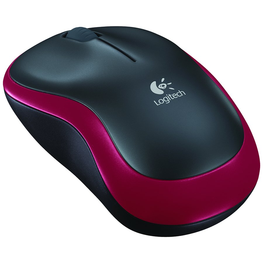 Logitech M185 Wireless Mouse – RED – EWR2, 910-002237