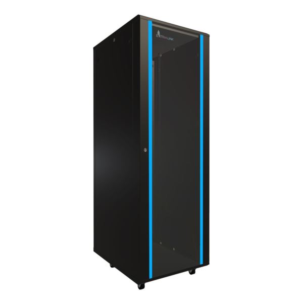 Extralink Floor Cabinet 37U, 600×800, Black