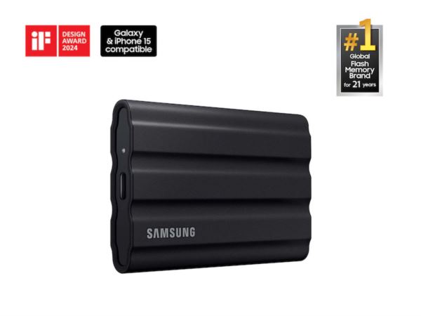 Samsung 1 TB T7 Shield USB SSD, USB 3.2