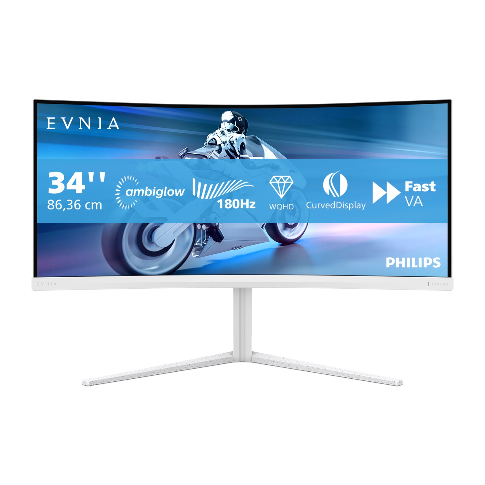 Monitor Philips 34M2C5501A 34", WQHD, 2xHDMI, 2xDP, 180Hz