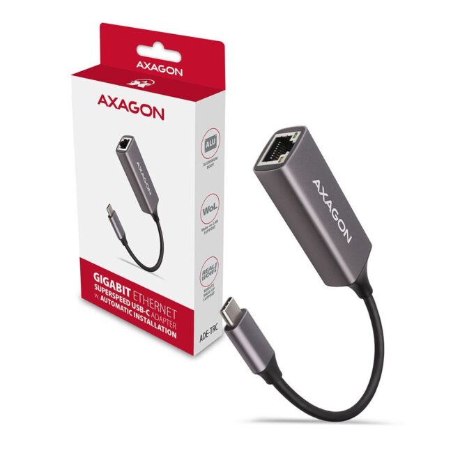 Adapter Axagon ADE-TRC USB C 3.2 -> Gigabit Ethernet - Image 2