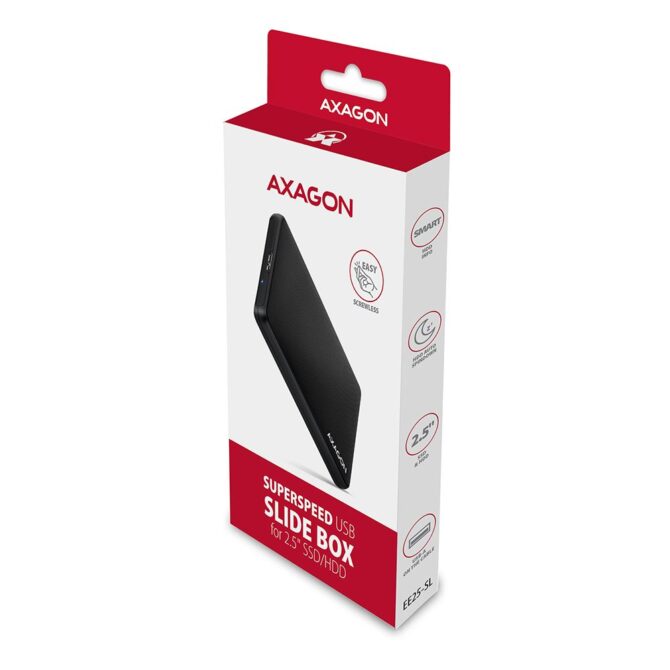 Axagon EE25-SL SATA 6G -> USB 3.2 ladica za 2.5" HDD/SSD - Image 4