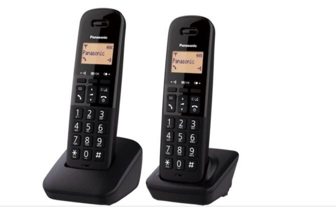 Panasonic telefon bežični KX-TGB612FXB crni, TWIN