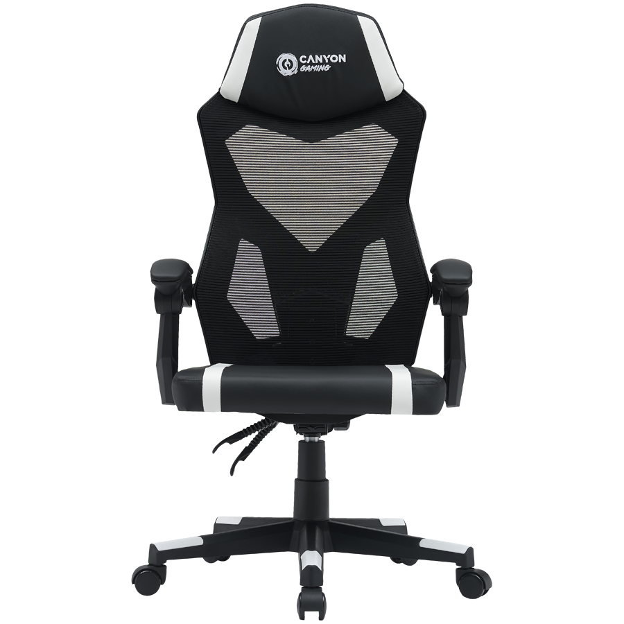 Canyon Gaming chair Flow MCH01 Mesh Black White, CNE-MCH01W