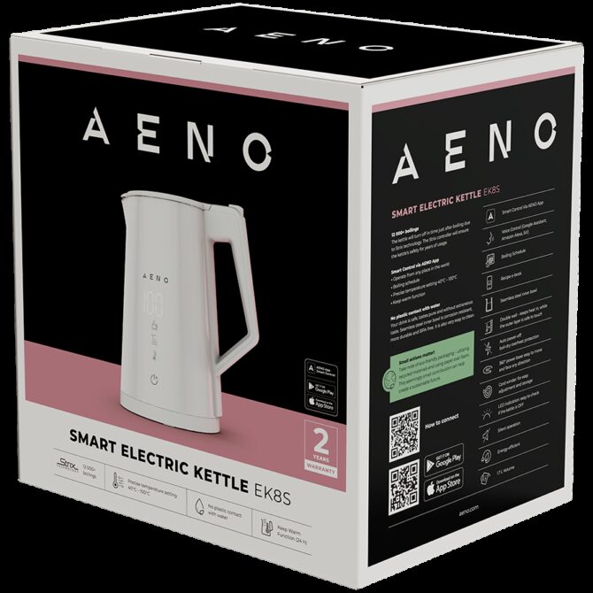 Aeno Electric Kettle EK8S Smart: 1850-2200W, AEK0008S