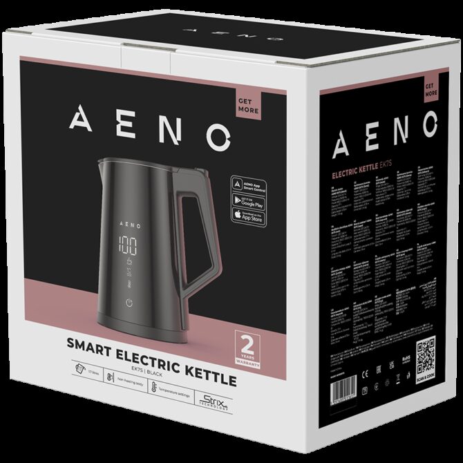 Aeno Electric Kettle EK7S Smart: 1850-2200W, AEK0007S