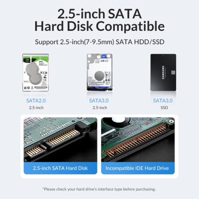 Orico vanjsko kućište 2.5" SATA HDD/SSD