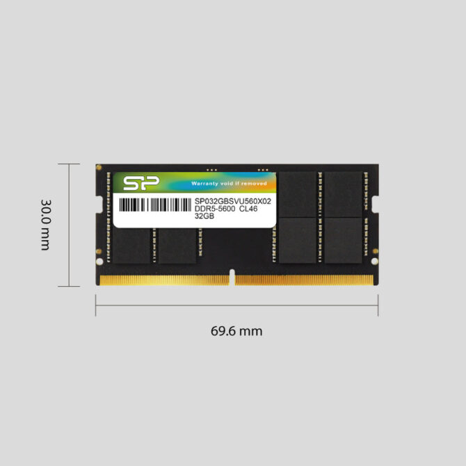 Silicon Power SO-DIMM 32GB (2x16GB) DDR5 5600 MHz 1.1V CL46