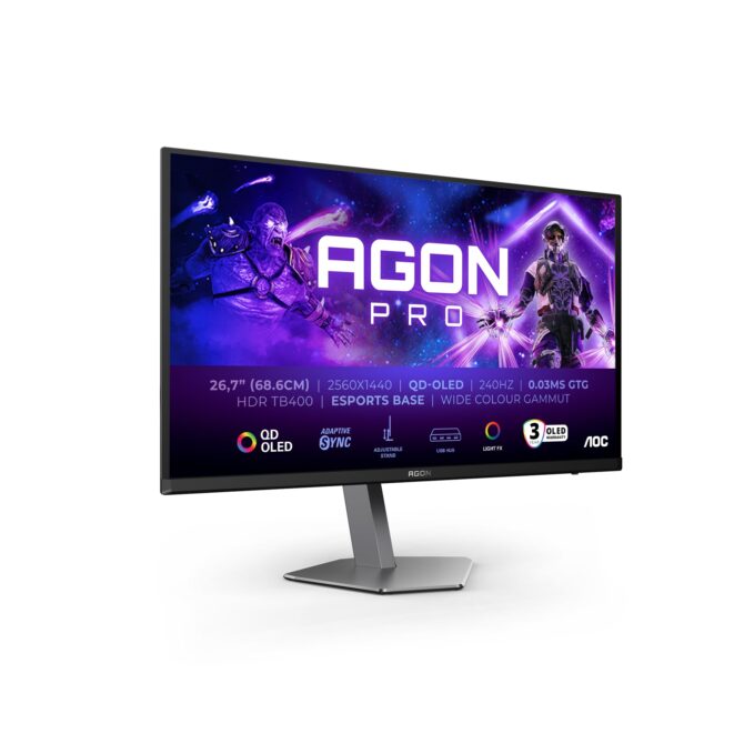 Monitor AGON AG276QZD2 27", QD-OLED, 2XHDMI, 2xDP, 2k, 240