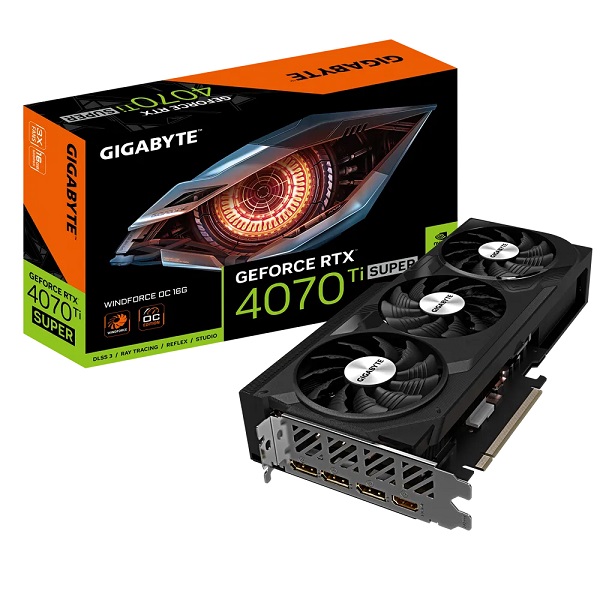 Gigabyte GF RTX4070Ti Super WF OC, 16GB, GDDR6X