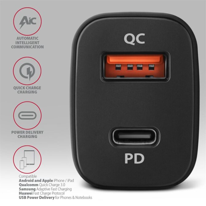 Axagon PWC-PQ38 PD & QC CAR CHARGER 38W - Image 4