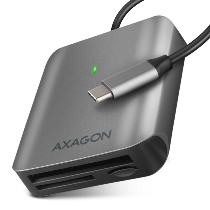 Čitač pametnih kartica Axagon CRE-S3C SUPERSPEED USB-C UHS-II READER