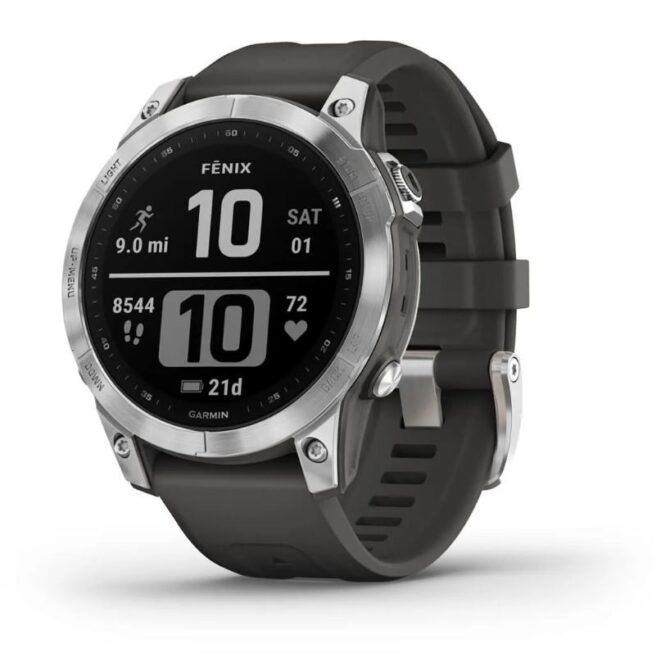 Garmin fenix 7 Silver Graphite remen