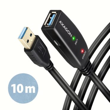 CC USB AM 3.2 (3.0)->USB AF, Akt produžni, 10m, ADR-310, AXA
