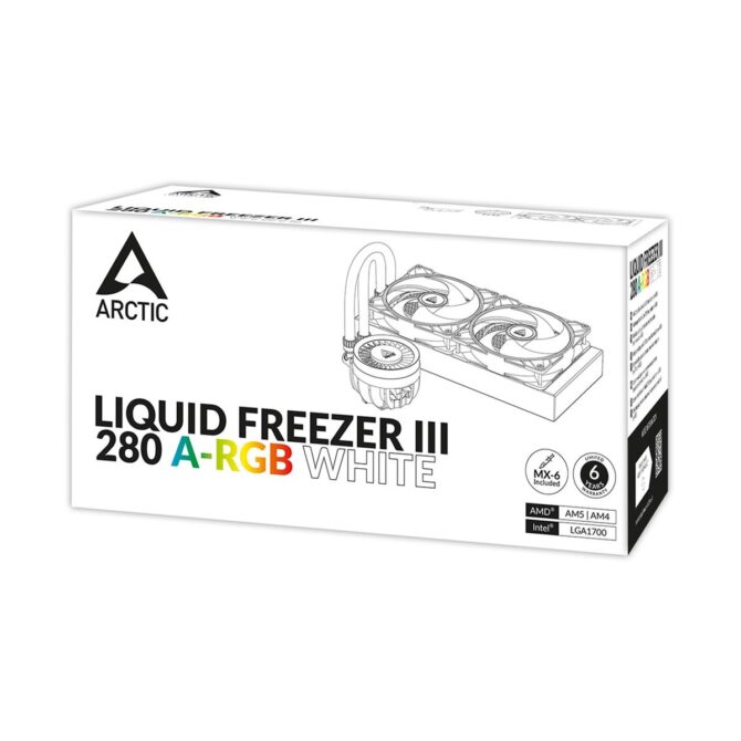 Vodeno hlađenje za procesor Arctic Liquid Freezer III 280 A-RGB(white) - Image 5