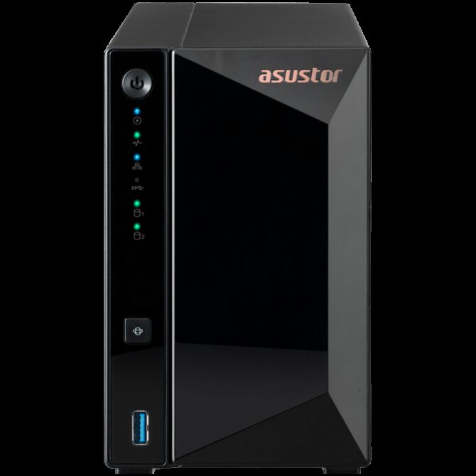 Asustor NAS AS3302Tv2 Drivestor2 Pro Gen2 2x 3.5" - 1x 2.5Gbe Realtek QuadCore RTD1619B 1.7GHz 2GB single PSU desktop, AS3302TV2