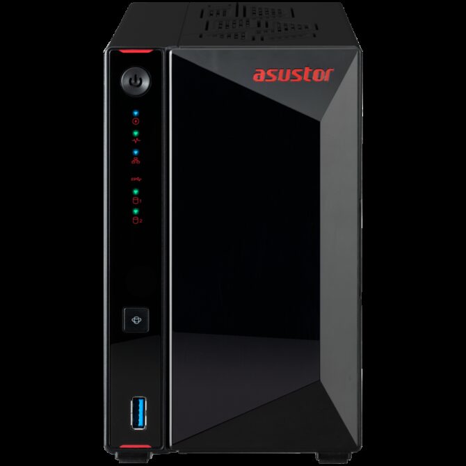 Asustor NAS AS5402T 2x 3.5" 2x M.2 cache 2x 2.5Gbe Celeron QuadCore N5105 2.9GHz 4GB single PSU desktop, AS5402T