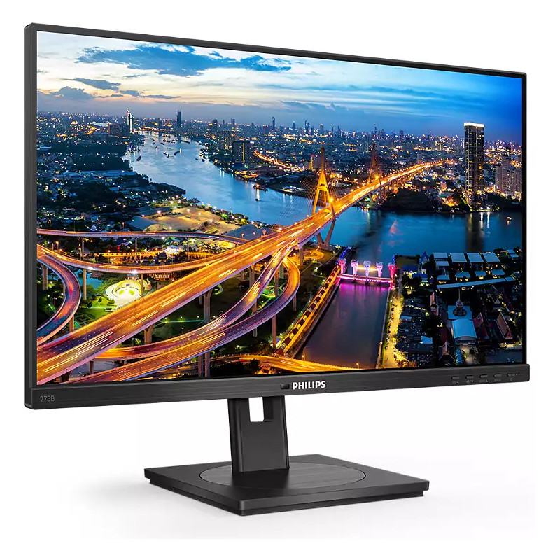 Philips 27" 275B1/00 2560×1440 IPS W-LED, 75Hz, AG, Pivot, 4ms, 350cd/m2, DVI-D/DP/HDMI, 4×USB3.2, 1×USB-B, zvučnici, crni