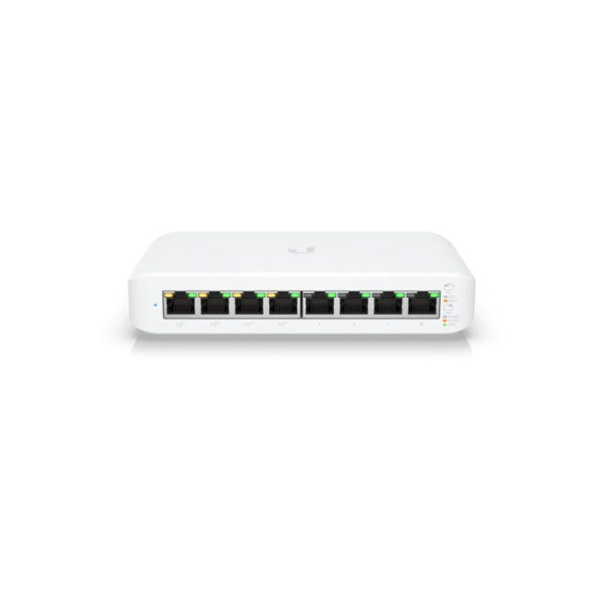 Ubiquiti UniFi Managed 8-port Gigabit Switch (4-port PoE+) 52W (USW-LITE-8-PoE)