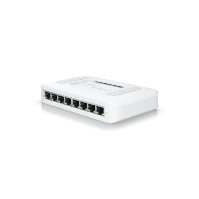 Ubiquiti UniFi Managed 8-port Gigabit Switch (4-port PoE+) 52W (USW-LITE-8-PoE) - Image 2