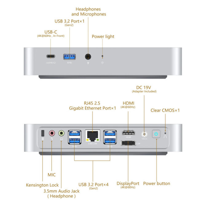 Minisforum Elitemini TH60, TH60(i5-11400H)-16-512-W11P