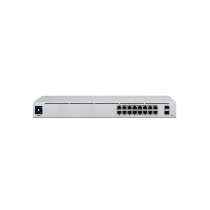 Ubiquiti UniFi Managed 16-port Gigabit Switch (8-port PoE+), 2× SFP, Rackmount (USW-16-PoE-Gen2) - Image 3