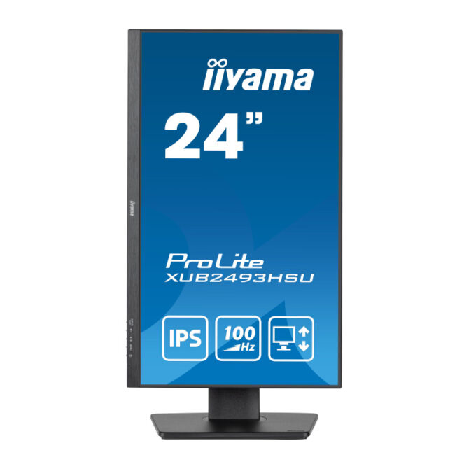 Iiyama 24" ProLite XUB2493HSU-B6 (23.8") 16:9 Full HD (1920×1080) IPS Ultraslim, Pivot, HAS, 4ms, VGA/HDMI/DP, 2×USB2.0, zvučnici, crni - Slika 2