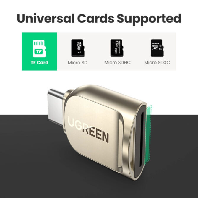 UGREEN čitač memorijskih kartica, TF/SD/MicroSD kartice, USB-C - Image 2