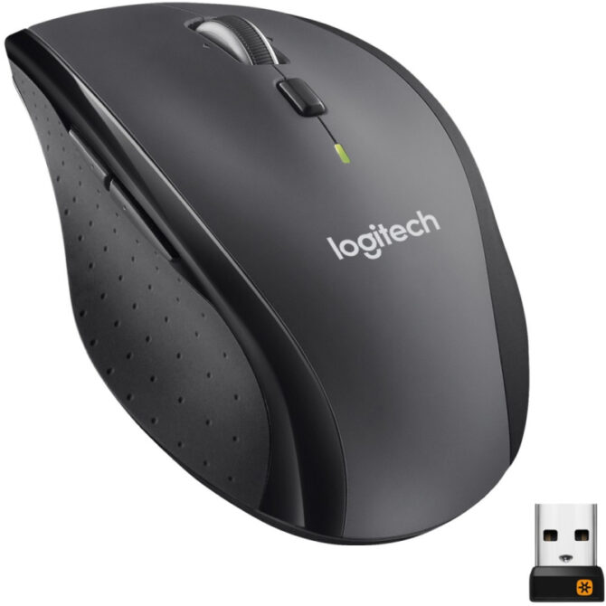 Logitech M705 bežični optički miš, USB, charcoal (910-006034)