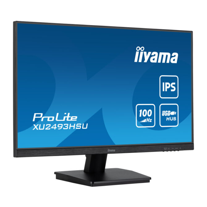 Iiyama 24" XU2493HSU-B6 (23.8") 1920×1080 IPS, 1ms, HDMI/DP, 2×USB HUB, zvučnici, crni - Image 2