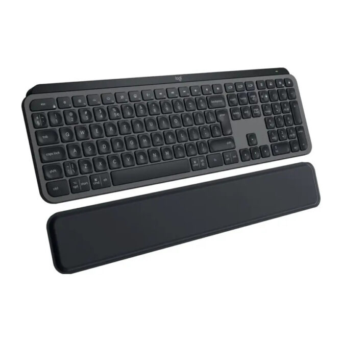 Logitech MX Keys S Plus bežična bluetooth tipkovnica, palm rest, grafit (920-011586)