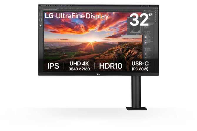 Monitor LG 31,5" 32UN880K, UHD, HDMI, DP, USB-C, ergo - Image 9