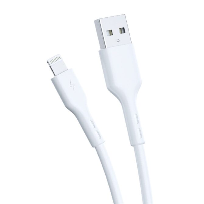 Kabel MS 3A fast charging USB-A 2.0-> LIGHTNING, 1m, MS, bijeli - Image 2