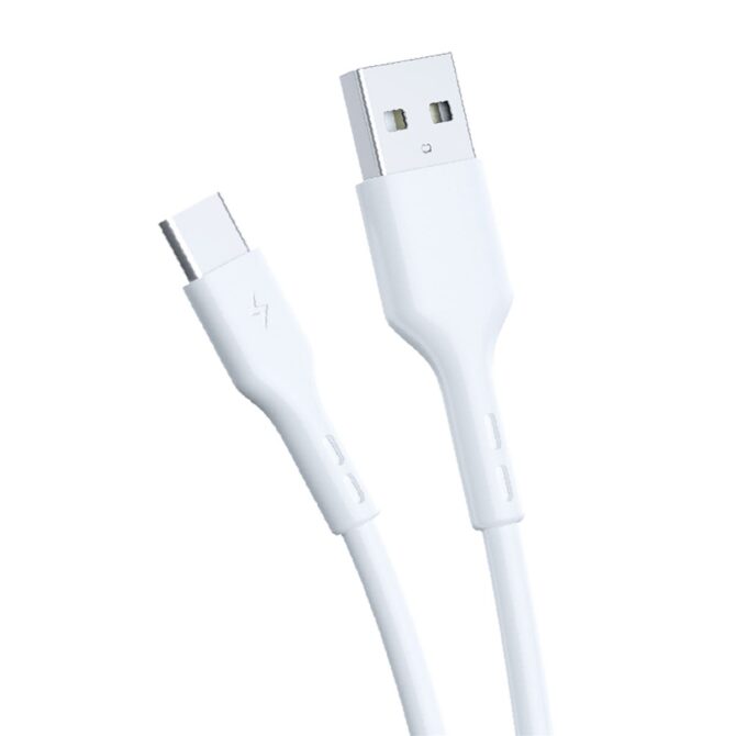 Kabel MS 3A fast charging USB-A 2.0-> USB-C, 1m, bijeli - Image 2