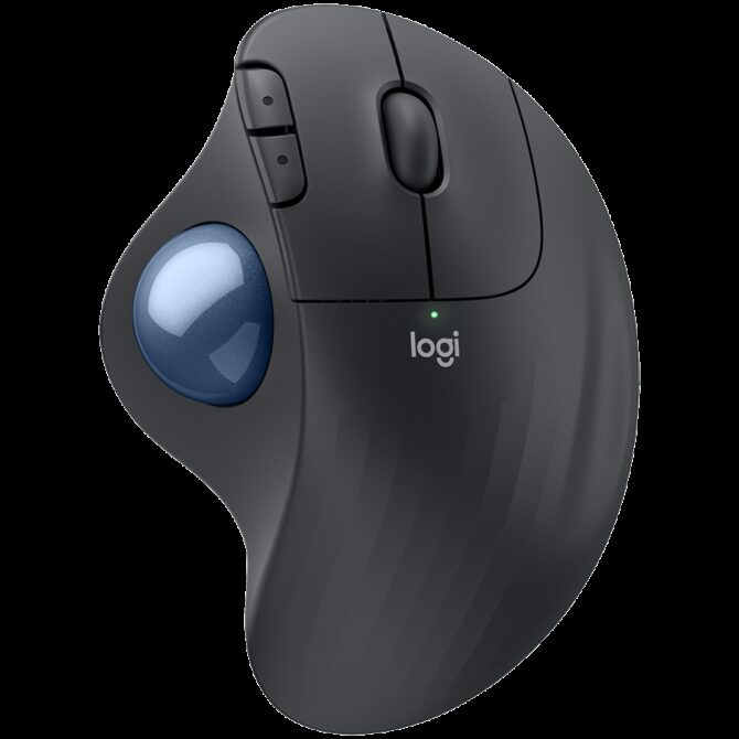 Logitech ERGO M575S Wireless Trackball - GRAPHITE+BLUE BALL - BT - EMEA28-935, 910-007029