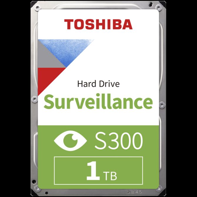 TOSHIBA S300 1TB Surveillance Hard Drive, HDWV110UZSVA