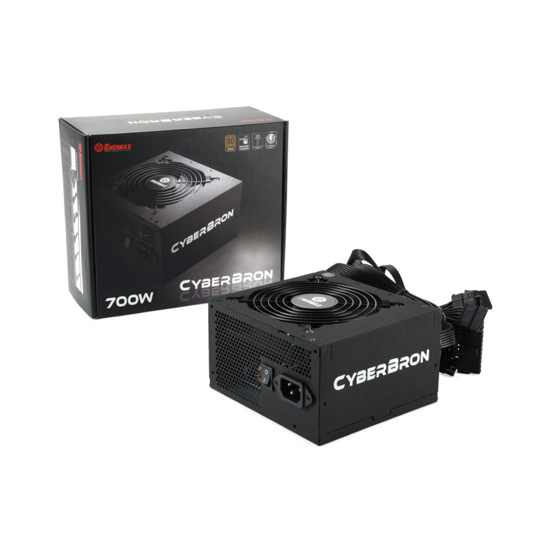 Enermax 700W CyberBron, ATX 2.3, 80+ BRONZE, aktivan PFC, 4×PCIe, 8×SATA, 24-pina, 120mm ventilator, crno - Slika 7